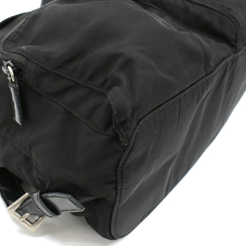 Prada Backpack Rucksack Black Triangle Plate - Picture 6 of 8